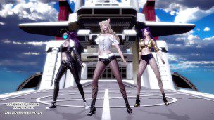 [MMD] CLC – Helicopter Ahri Akali Kaisa Seraphine Sexy Kpop Dance League of Legends KDA