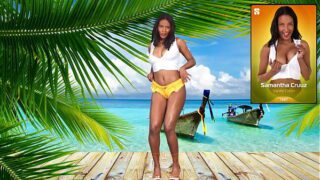 Samantha Cruuz Strippes On The Pierr